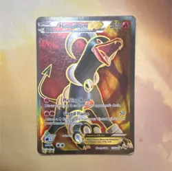 Pokemon Houndoom EX Full Art Ultra Rare Holo Breakthrough 153/162 170HP - Image 1