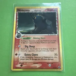 Pokemon TCG Heracross Delta Species 3/101 EX Holo Rare Basic English 2006 - Image 1