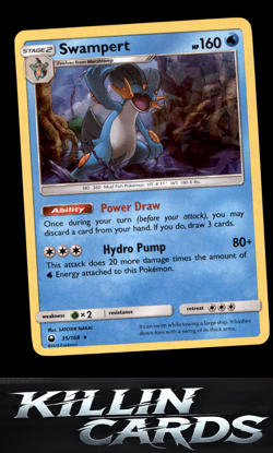 Swampert - 35/168 (SM Celestial Storm) 035/168 Pokemon Holo Rare Deck Exclusives - Image 1