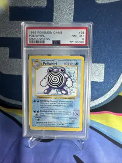 Pokemon TCG 1999 Shadowless Poliwhirl NM-MT 8 - Image 1