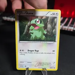Pokemon TCG Axew BW Black Star Promos BW10 Holo Promo LP - Image 1
