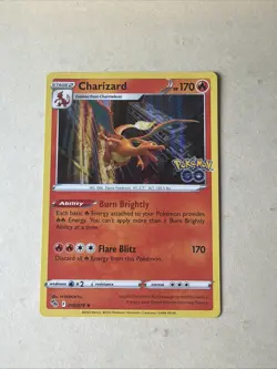Pokemon Go Charizard Holo Rare Card 010/078 2022 TCG Near Mint Condition - Image 1