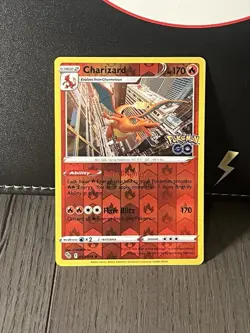 Pokemon TCG Charizard Pokemon Go 010/078 Reverse Holo Rare Card Near Mint - Image 1