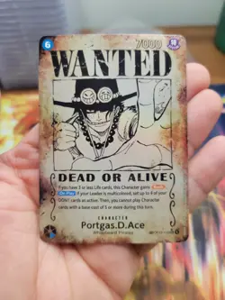 Portgas.D.Ace (Wanted Poster) OP13-119 Carrying On His Will Foil FRESH MINT - Image 1