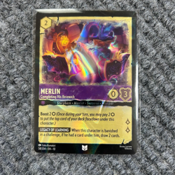 Disney Lorcana - WitW - Merlin Completing His Research - 58/204 Uncommon Foil NM - Image 1