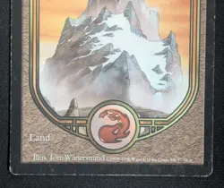 MTG Mountain- DAMAGED -Unglued Magic the Gathering Card # 87 - Image 4