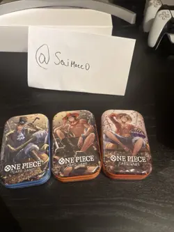 One Piece Card Game - Tin Pack Set Vol.2 (TS-02, OP13) - All 3 Tins - In Hand UK - Image 1