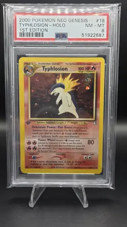 Typhlosion 18/111 [1st Edition] - Neo Genesis - Vintage Holo Rare Pokemon Card - Image 1