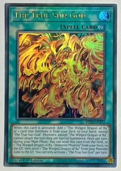 The True Sun God MP22-EN275 (LP) Ultra Rare 1st Edition Yu-Gi-Oh! Card TCG - Image 1