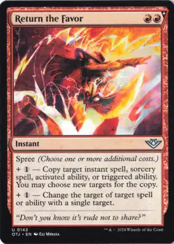 Return the Favor U Outlaws of Thunder Junction 142 NM - Image 1