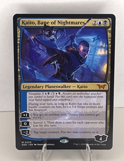 MTG DSK-0220 Kaito, Bane of Nightmares - Duskmourn: House of Horror Mythic Rare - Image 1