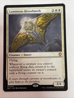 Luminous Broodmoth Commander: Bloomburrow #144 Mythic - Image 1