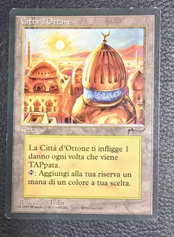 City of Brass FBB Italian Renaissance MTG Arabian Nights Citta D'Ottone Magic - Image 1