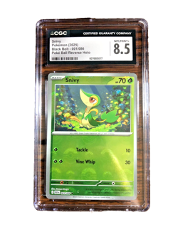 Snivy Poke Ball Reverse Holo #001 - CGC NM/MINT+ 8.5 - Black Bolt - Pokemon TCG - Image 1