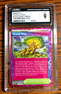 Grand Tree Ace Spec Rare #136 - CGC MINT 9 - 2024 SV Stellar Crown - Pokemon TCG - Image 1