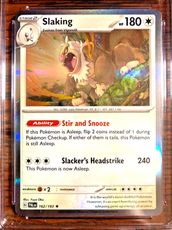 Slaking Holo Rare #162 - CGC MINT 9 - 2023 SV Paldea Evolved - Pokemon TCG - Image 2