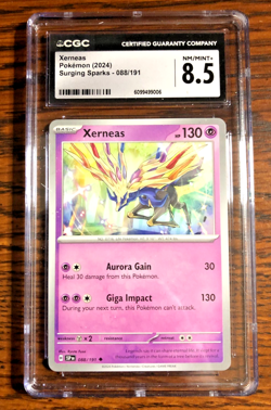 Xerneas Regular Uncommon #088 - CGC NM/MINT+ 8.5 - Surging Sparks - Pokemon TCG - Image 1