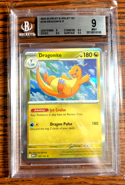 Dragonite Holo Rare #149 - BGS MINT 9 - 2023 Scarlet & Violet 151 - Pokemon TCG - Image 1