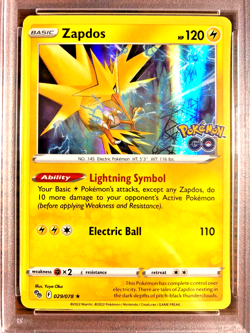 Zapdos Holo Rare Stamped #029 - PSA MINT 9 - 2022 SWSH Pokemon GO - Pokemon TCG - Image 2