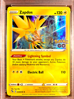 Zapdos Holo Rare Stamped #029 - PSA MINT 9 - 2022 SWSH Pokemon GO - Pokemon TCG - Image 5