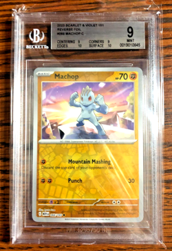 Machop Reverse Holo #066 - BGS MINT 9 - 2023 Scarlet & Violet 151 - Pokemon TCG - Image 1