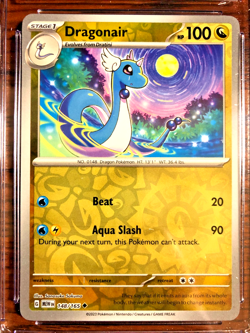 Dragonair Reverse Holo #148 - CGC NM/MINT+ 8.5 - Scarlet & Violet 151 - Pokemon - Image 2