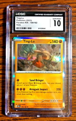 Ting-Lu Holo Rare #109 - CGC GEM MINT 10 - 2023 SV Paradox Rift - Pokemon TCG - Image 4