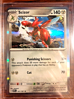 Scizor Holo Rare #141 - BGS MINT 9 - 2023 SV Obsidian Flames - Pokemon TCG - Image 2