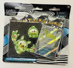 Pokemon TCG Scarlet Violet Black Bolt Tech Sticker Collection 3-Pack Blister - Image 1
