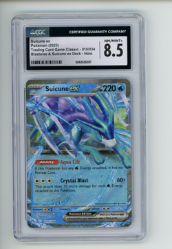 2023 Pokemon Classic Suicune EX 010/034 Blastoise Suicune Deck CLB Holo CGC 8.5 - Image 1