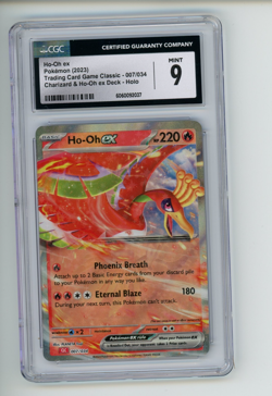 2023 Pokemon Classic Ho-Oh EX 007/034 Charizard & Ho-Oh EX Deck CLC Holo CGC 9 - Image 1