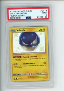 2019 Pokemon Hidden Fates Voltorb SV13/SV94 Holo Rare PSA 9 MINT - Image 1