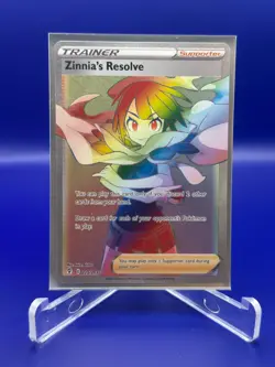 2021 Pokemon Sword and Shield Evolving Skies SWSH07 Zinnia's Resolve 225/203 SCR - Image 1