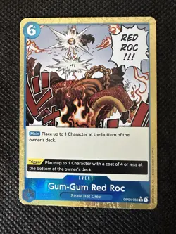 One Piece CCG PRB01 The Best Gum-Gum Red Roc OP04-056 Foil Rare - Image 1
