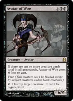 MTG - AVATAR OF WOE - Commander 2011 (R) - Image 1