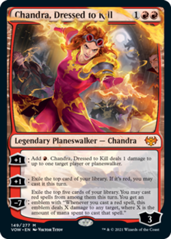 x1 Chandra, Dressed to Kill M MTG Innistrad: Crimson Vow M/NM, English - Image 1