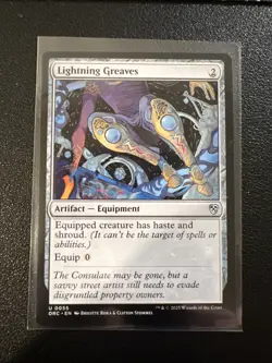 Lightning Greaves - Commander: Aetherdrift - PACK FRESH - NM - MTG - Image 1