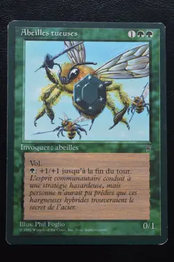 Magic The Gathering MTG KILLER BEES FRENCH Renaissance LP Lightly Played - Image 1