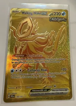 Pokemon TCG Walking Wake ex 178/131 Prismatic Evolutions Gold Hyper Rare - Image 1