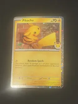 Pokemon Pikachu Promo Holo 051/162 TEF English 2026 Pokemon Day - Image 1