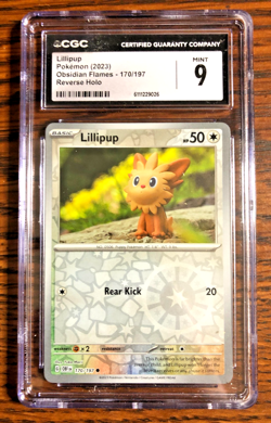 Lillipup Reverse Holo #170 - CGC MINT 9 - 2023 SV Obsidian Flames - Pokemon TCG - Image 1
