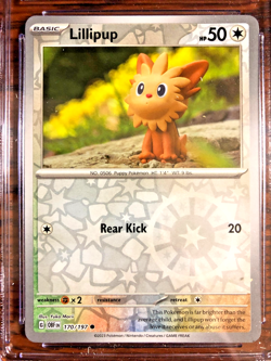 Lillipup Reverse Holo #170 - CGC MINT 9 - 2023 SV Obsidian Flames - Pokemon TCG - Image 2
