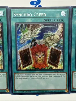 3x Synchro Creed BLTR-EN029 Yugioh Terminal Revenge (NM) - Image 2