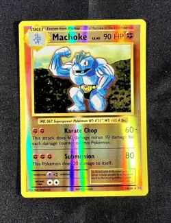Pokemon Card Machoke 58/108 Evolutions Reverse Holo Near Mint - Image 1
