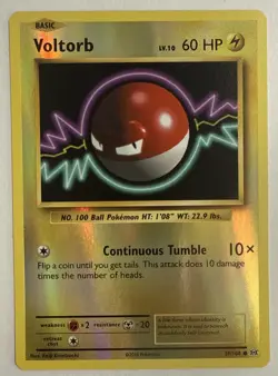 💥 VOLTORB - 39/108 - Reverse Holo - XY Evolutions - Pokemon Card - 2016 NM/Mint - Image 1