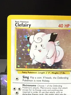 Pokemon Card Clefairy 5/102 Base Set Holo Holo Rare WOTC Light Play - Image 3