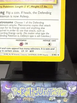 Pokemon Card Clefairy 5/102 Base Set Holo Holo Rare WOTC Light Play - Image 4
