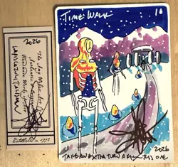 MTG ARTIST PROOF Spanish Lapis Lazuli Talisman Time Walk Art AP Sketch Amy WEBER - Image 1