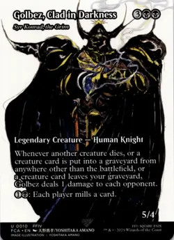 MTG Golbez, Clad in Darkness - Syr Konrad, the Grim Normal NM FINAL FANTASY - Image 1