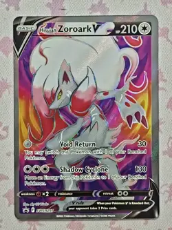 Hisuian Zoroark V | SWSH297 Black Star Promo | NM English | Full Art | Pokemon - Image 1